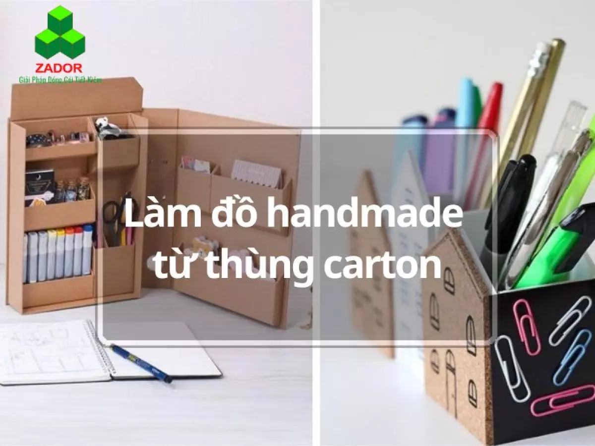 Những ý tưởng làm đồ handmade từ thùng carton, bìa carton cực độc đáo và sáng tạo.