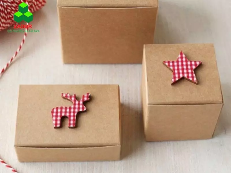 Làm đồ handmade từ bìa carton với hộp đựng quà.