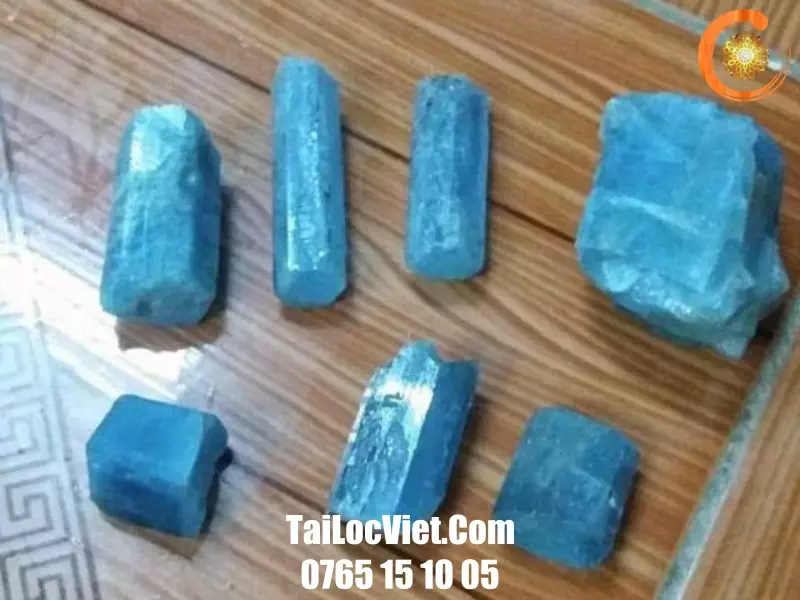 Tinh thể đá aquamarine có nguồn gốc từ Việt Nam