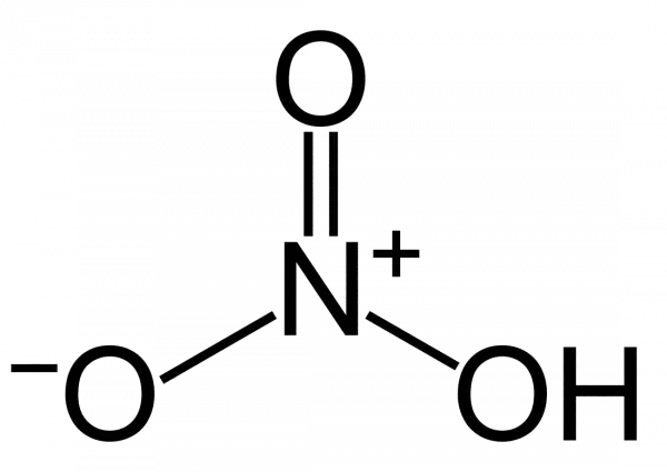 Cấu trúc phân tử axit nitric (HNO3)
