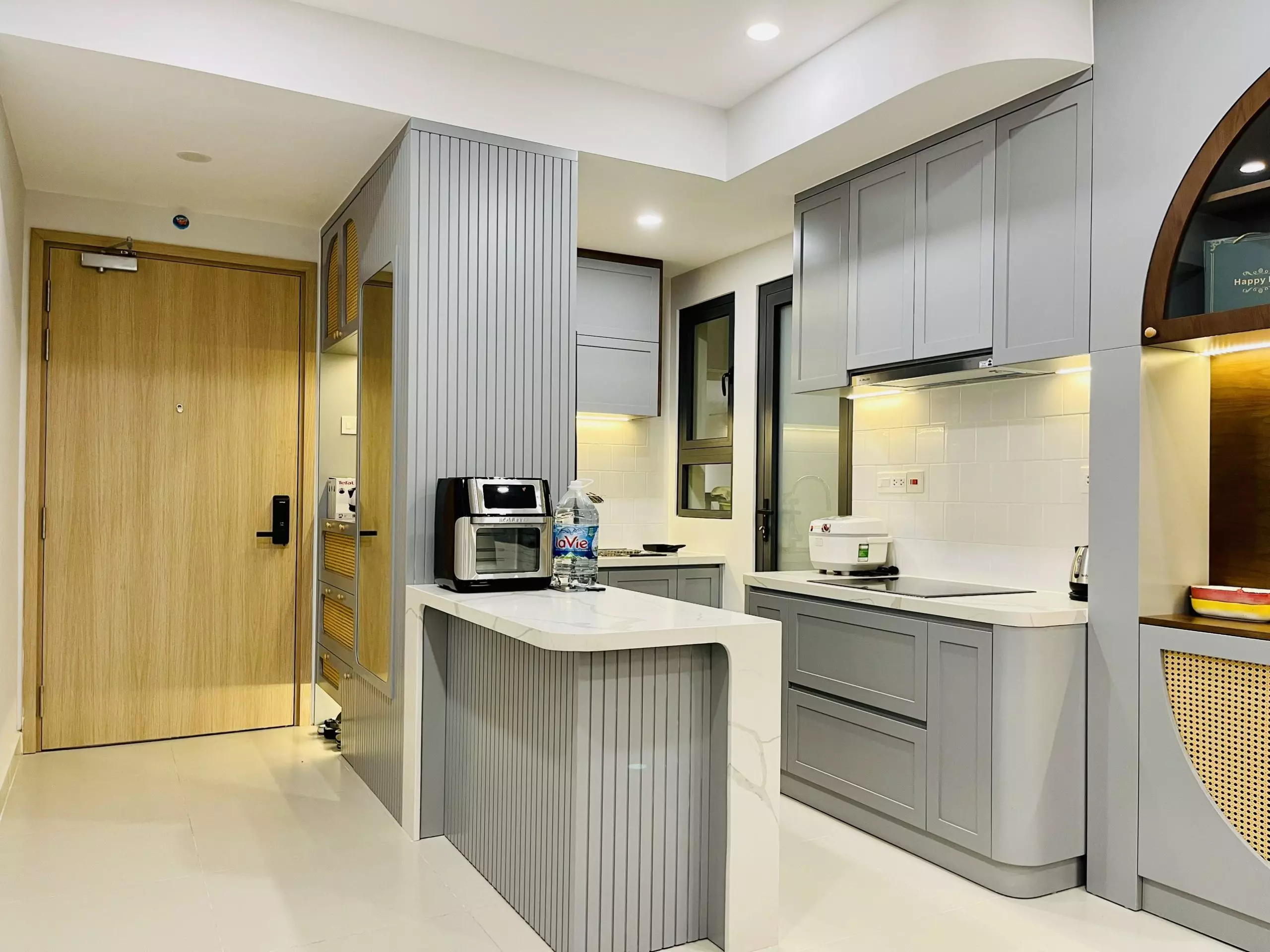 Thiết kế nội thất nhà liền kề thông minh - thiết kế hướng nhà bếp hợp phong thủy An Khoa Design