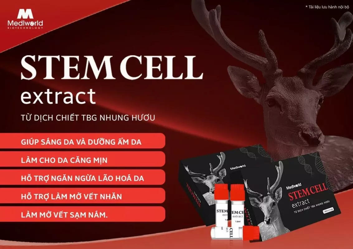 Stemcell Extract - Mỹ phẩm từ dịch chiết tế bào gốc nhung hươu