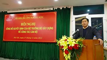Thứ trưởng Bộ Xây dựng Lê Quang Hùng phát biểu tại Hội nghị